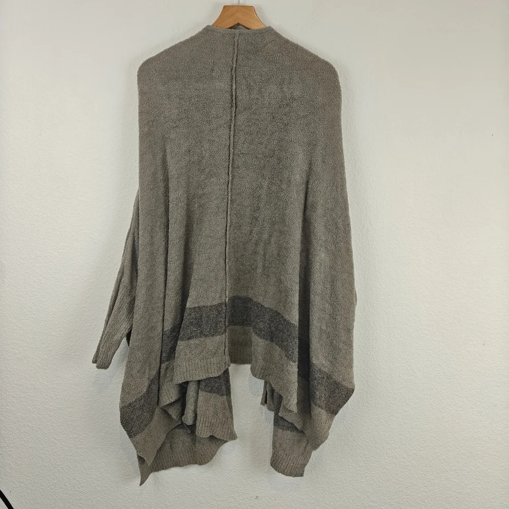 Barefoot Dreams Women Cliffside Dolman Sleeve Cardigan One Size Gray Open Front - Picture 12 of 16